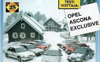 Opel Ascona vertailutesti -esite 1988