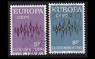 Luxemburg 846-7 o Europa (1972)