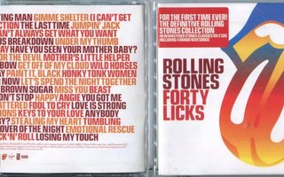 ROLLING STONES . 2 CD-LEVYÄ . FORTY LICKS