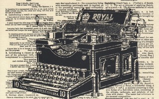 Kirjoituskone (isohko kortti)