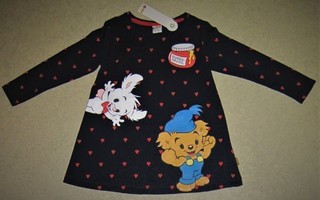 LINDEX BAMSE SININEN / KUVIOLLINEN MEKKO KOKO 98 UUSI HKI