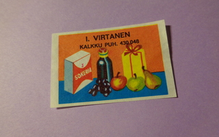 TT-etiketti I. Virtanen, Kalkku