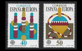 Espanja 2885-6 ** Europa lasten leikit (1989)