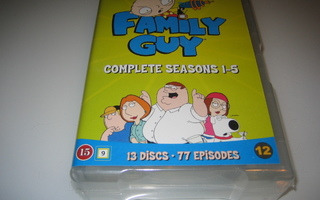 Family Guy - Complete Seasons 1-5 **13 x DVD, UUSI**