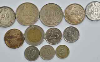 0112 Turkki 12 kolikkoa 1900-2000 luvulta