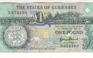 Guernsey 1 Pound v.1991-2016 P-52d Haines