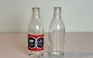 Iittala Karhula minikokoiset vintage lasipullot
