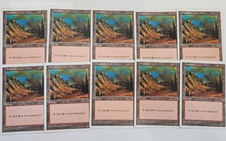 MTG - 10kpl Anthology Basic Mountain landia