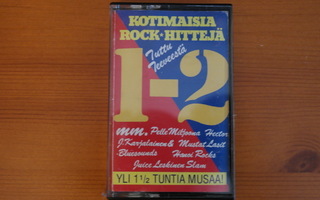 Kotimaisia Rockhittejä 1-2 C-kasetti.
