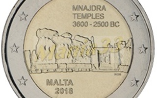 2€ Juhlaraha Malta 2018 Mnajdra