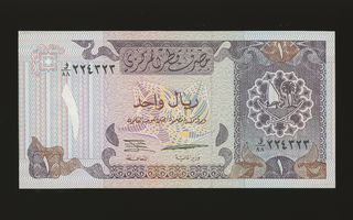 Qatar 1 Riyal 1996, P14, UNC