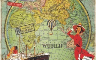 Gwanaëlle Trolez: Matka maapallon ympäri (neliöpostikortti)