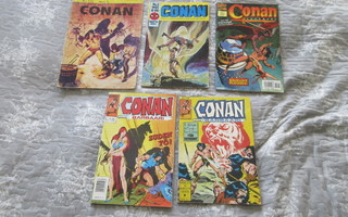 Conan lehti setti 5 kpl. Marvel