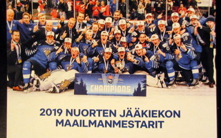 2019 Nuorten jääkiekon maailmanmestarit postikortti