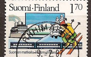 1987 Suomen matkailu 1,70 mk LOisto Riihimäki -9.-2.87