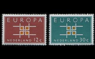 Alankomaat 806-7 ** Europa (1963)
