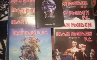 Iron Maiden Fan club Magazines. 15 kpl.