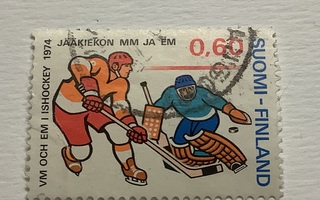 744/1974  Jääkiekon MM o leimattu