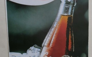 Coca-Cola mainoskortti, väripk, p. 1987