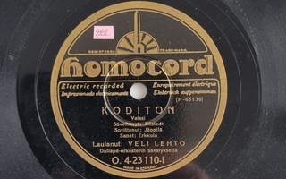 Savikiekko 1930 - Veli Lehto - Homocord H-O. 23110