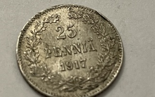 25 penniä 1917