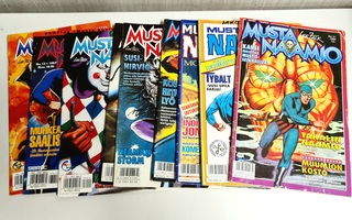 9kpl Mustanaamio sarjakuvia (1991-1993 ja 1997-1998)