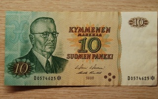 10 mk seteli 1980 Suomi, Paasikivi
