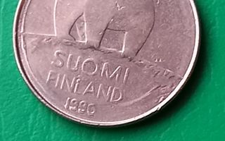 50 PENNIÄ 1990, YLIMÄÄRÄINEN RENGAS.