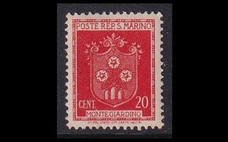 San Marino 319 ** Vaakuna 20 C (1945)