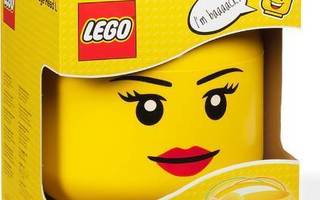LEGO STORAGE HEAD LARGE GIRL   - HEAD HUNTER STORE.