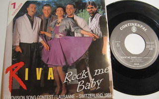 Riva Rock Me Baby 7" sinkku Eurovision 1989