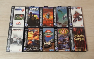 10 kpl Sega Saturn -pelejä