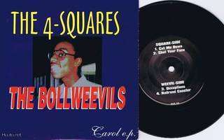 THE BOLLWEEVILS / THE 4-SQUARES carol EP -1996- rare chicago