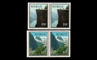 Norja 726-7 ** Norjan luonto (1976)