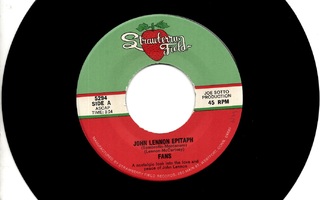 FANS: John Lennon Epitaph / John Lennon Epitaph  7"