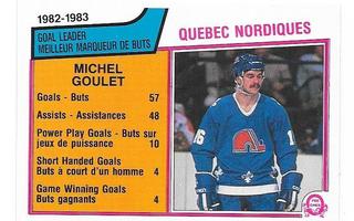 1983-84 OPC #287 Michel Goulet Quebec Nordiques