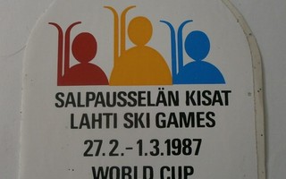 Lahti, Salpausselän kisat 1987, World Cup - vanha tarra