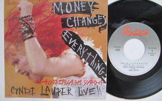 Cyndi Lauper Money Changes Everything Japanilainen 7" sinkku