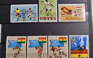 JALKAPALLO & OLYMPIALAISET urheiluaihetta GHANA **