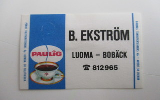 TT ETIKETTI - TT ETIKETTI - PAULIG P.EKSTRÖM LUOMA  X-0816