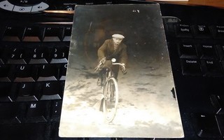 Vanha Polkupyörä postikortti PK8 ALE!