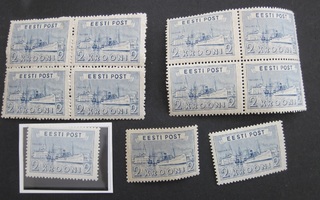 Viro Eesti 1938 11 kpl Nelilöt ym