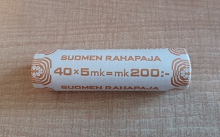 5 mk 1989 Rahapajan avaamaton rulla KL 10 (HI)