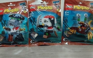 LEGO Mixels setit 41566, 41567, 41568 Sharx, Skulzy ja Lewt