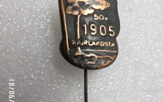 50 vuotta 1905 Suurlakosta  neulamerkki  komea.