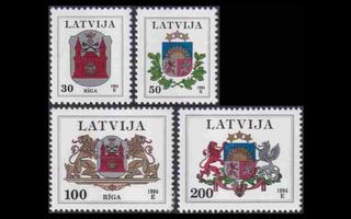 Latvia 389-92 ** Käyttösarja vaakuna (1994)