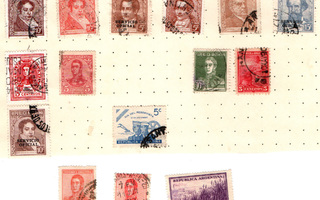 Vanhoja postimerkkejä Argentina