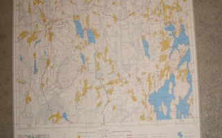Havumäki Topografinen kartta 72x54cm