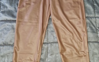 Boohoo fault leather beige leggins lycra M/40