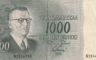 Suomi  1000 markkaa 1955  N 8246253 - kl 6